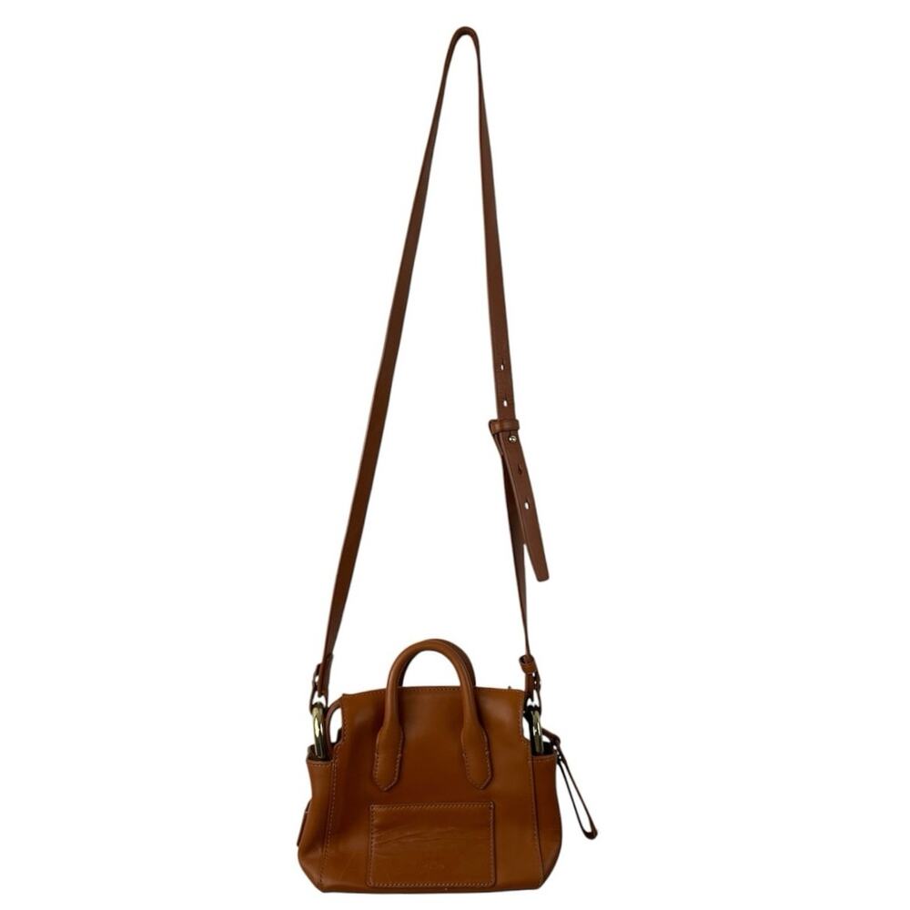 J.Crew Harper Women's Brown Leather Crossbody Purse Mini Stachel Handbag OS - Picture 2 of 6